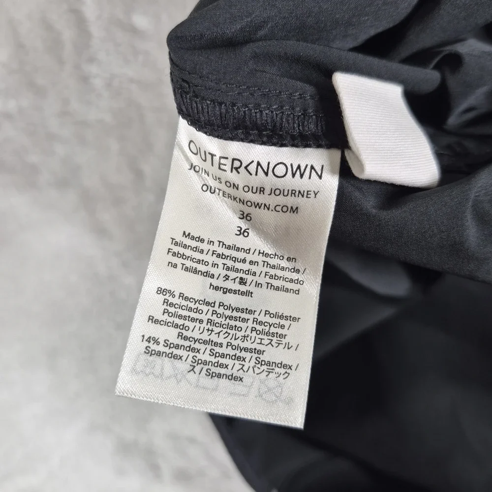 Outerknown Nomadic Hybrid Stretch Shorts Men's 36 Black Drawstring Pockets NWT